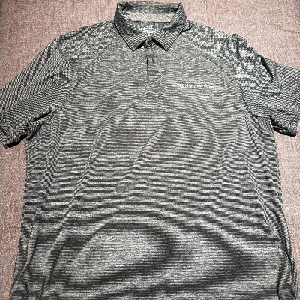 Vineyard Vines Men's Heather Gray Polo Shirt